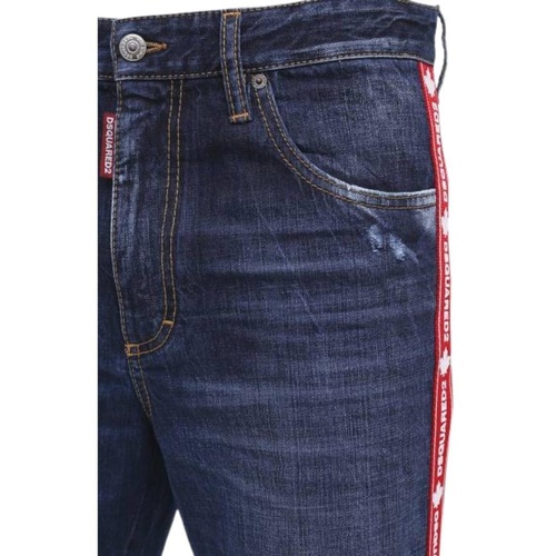 Brad Jean Tape Logo Blue Jeans