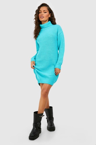 Basic Roll Neck Jumper Dress