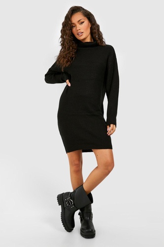 Basic Roll Neck Jumper Dress