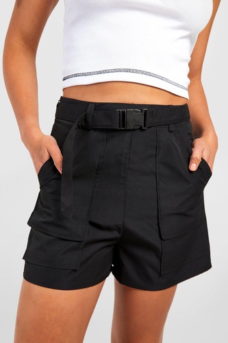 Tall Cargo Belted Tailored Shorts