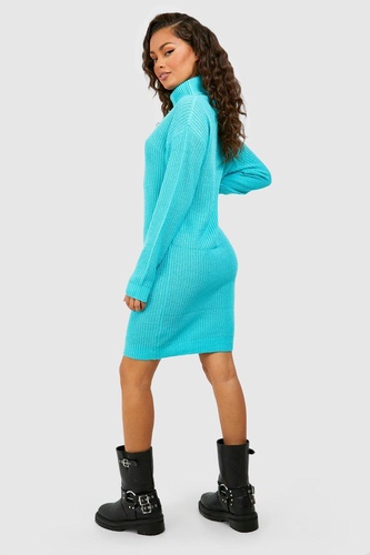 Basic Roll Neck Jumper Dress