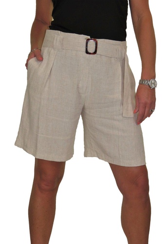 Paperbag Waist Linen Shorts