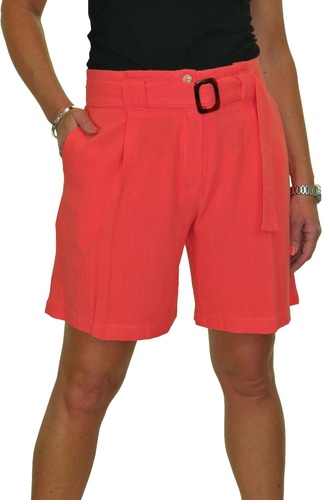 Paperbag Waist Linen Shorts