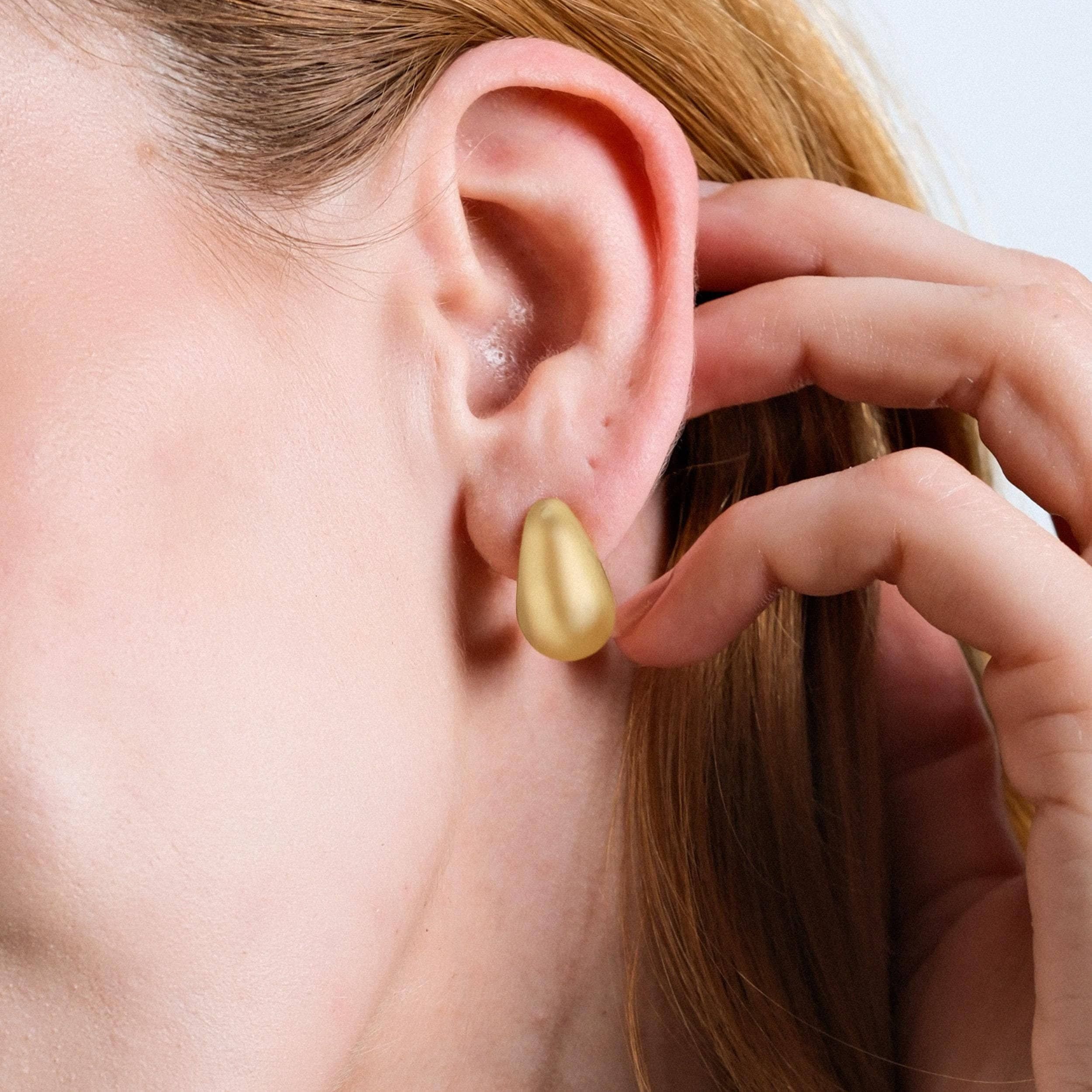 Teardrop Earrings 18K Gold Vermeil