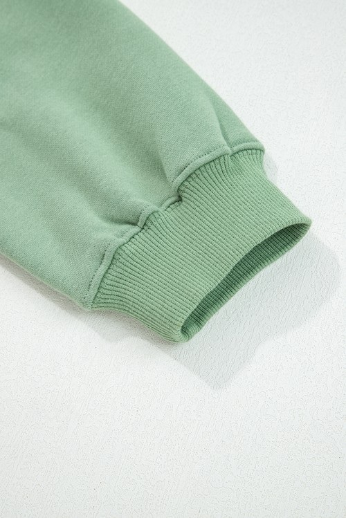 Clearly Aqua Drop Shoulder Loose Sweatshirt and Joggers Active Set