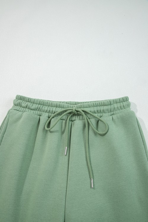 Clearly Aqua Drop Shoulder Loose Sweatshirt and Joggers Active Set