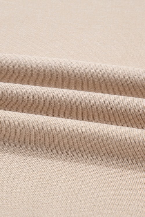 Jet Stream Solid Color Oversize Slit Sweatshirt Ribbed Leggings 2pcs