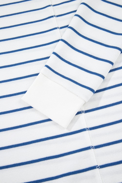 Sail Blue Striped Long Sleeve Top Drawstring Wide Leg Pants