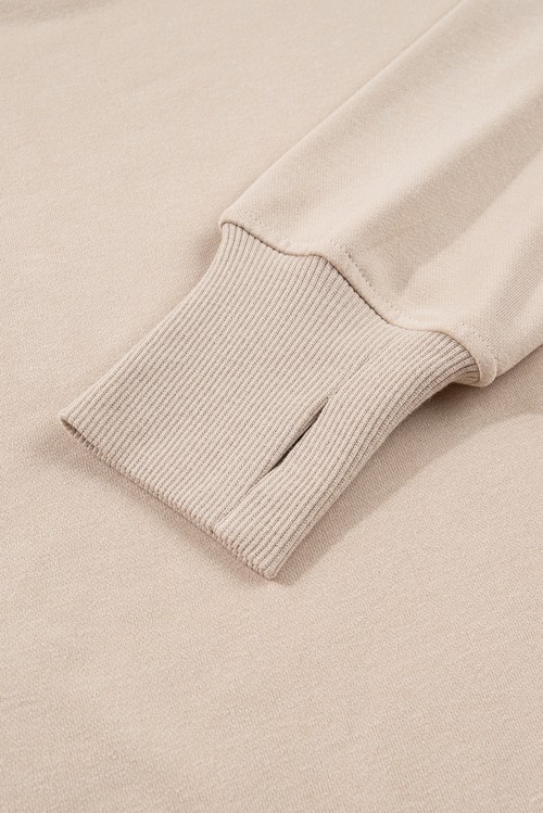 Jet Stream Solid Color Oversize Slit Sweatshirt Ribbed Leggings 2pcs