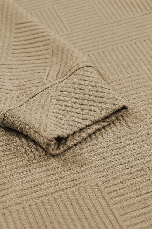 Pale Khaki Ultra Loose Textured 2pcs Slouchy Outfit