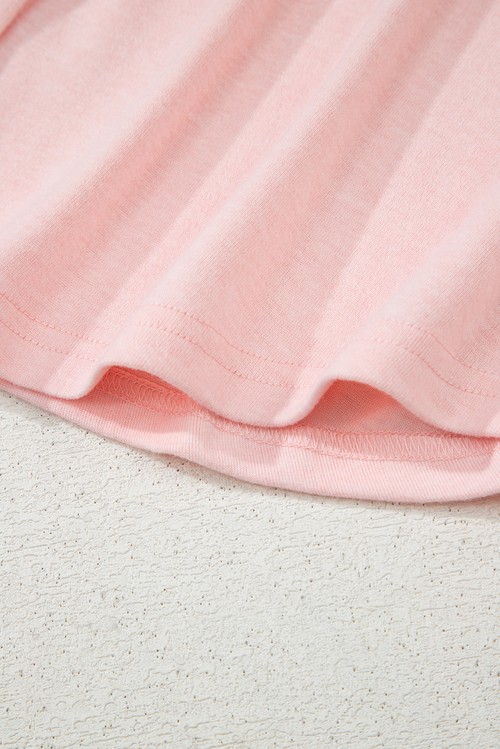 Light Pink 3 Pcs Crop Tank Top Shorts with Cardigan