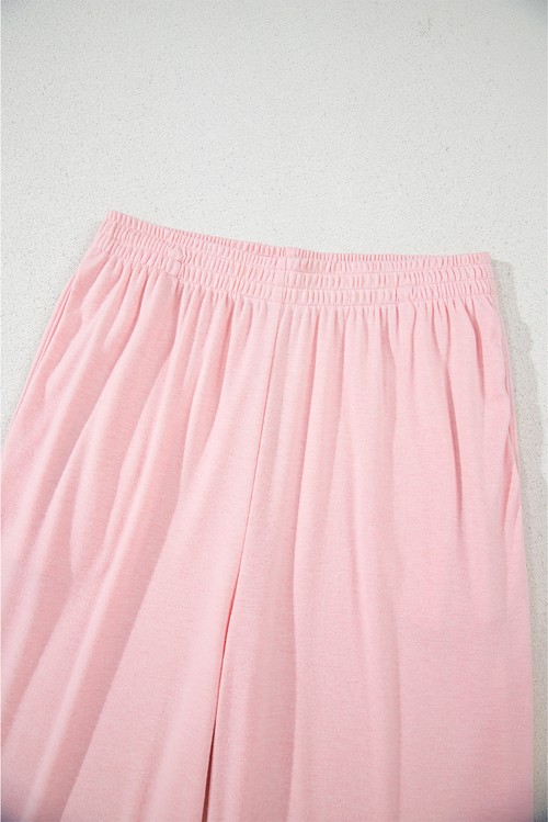 Light Pink 3 Piece Cozy Knit Lounge Set