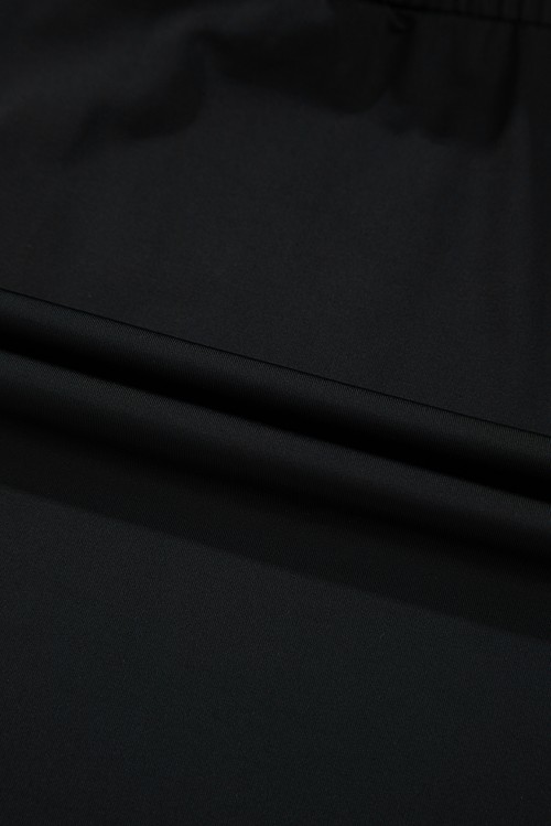 Black Drawstring Elastic Waistband Lined Tennis Skorts