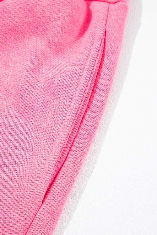 Bonbon Mineral Wash Drawstring Elastic Waistband Hollow Out Back Short