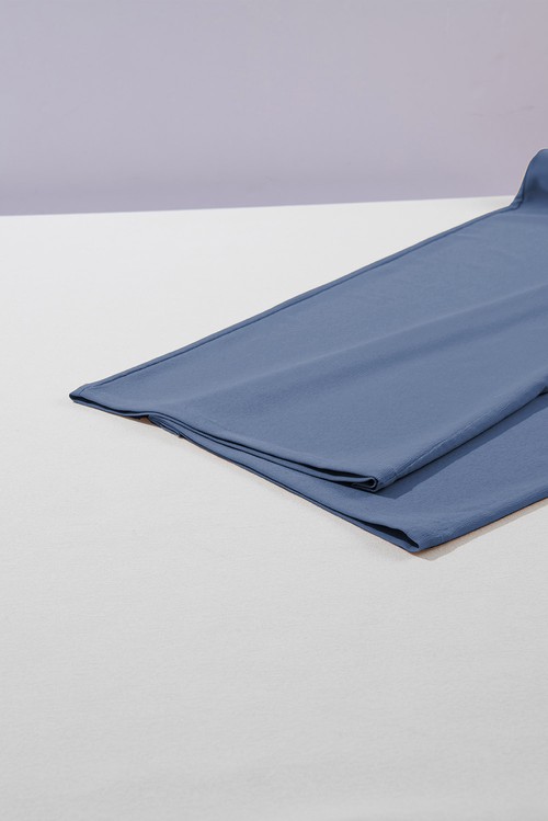Sail Blue High Waisted Tie Front Side Pocket Wide Leg