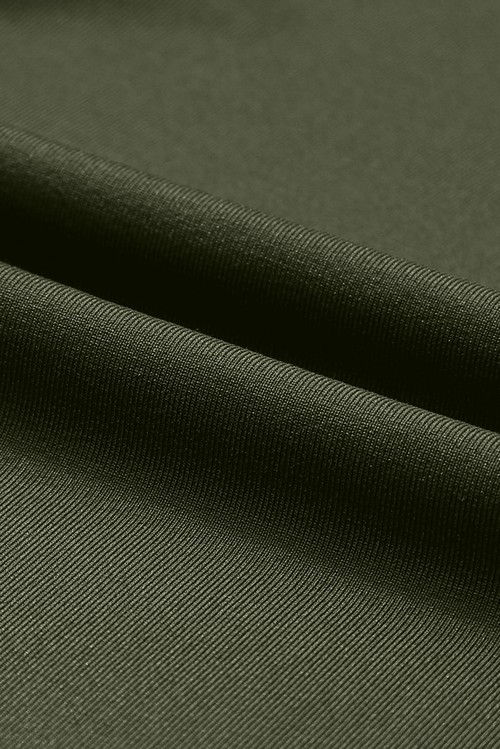 Moss Green Drawstring Elastic Waistband Pocketed Joggers