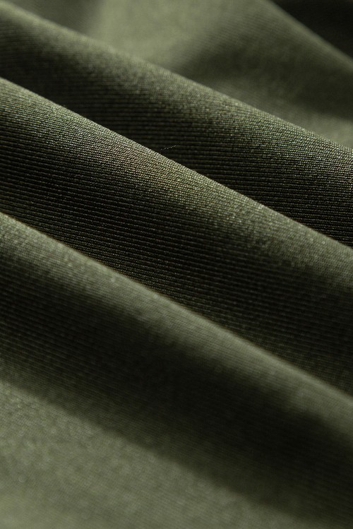 Moss Green Drawstring Elastic Waistband Pocketed Joggers