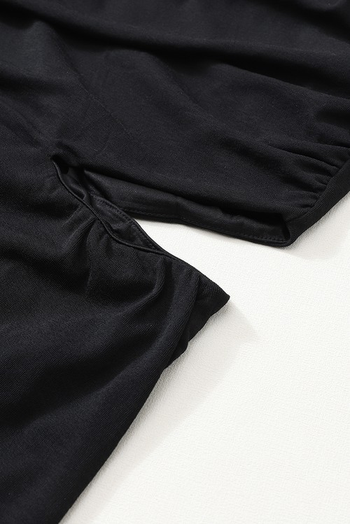 Black Asymmetric One Shoulder Cutout Bodycon Dress MT35000