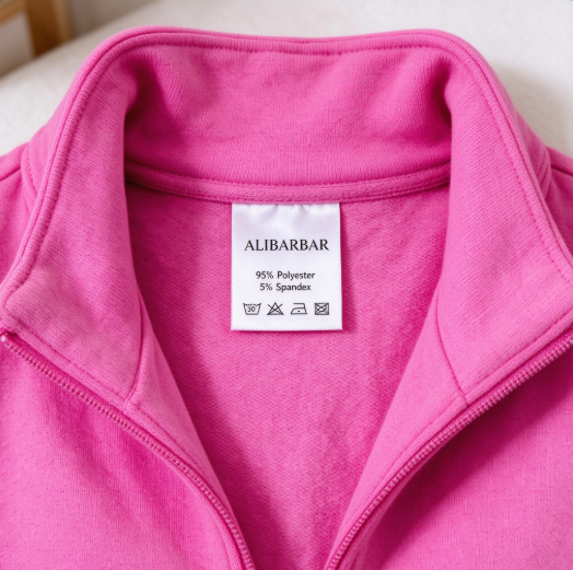 Sachet Pink Solid Color Collared Pullover and Central Seam Pants