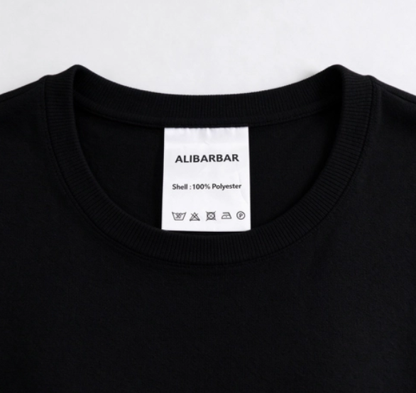 Black Solid Color Corded Short Sleeve Top and Casual Pants