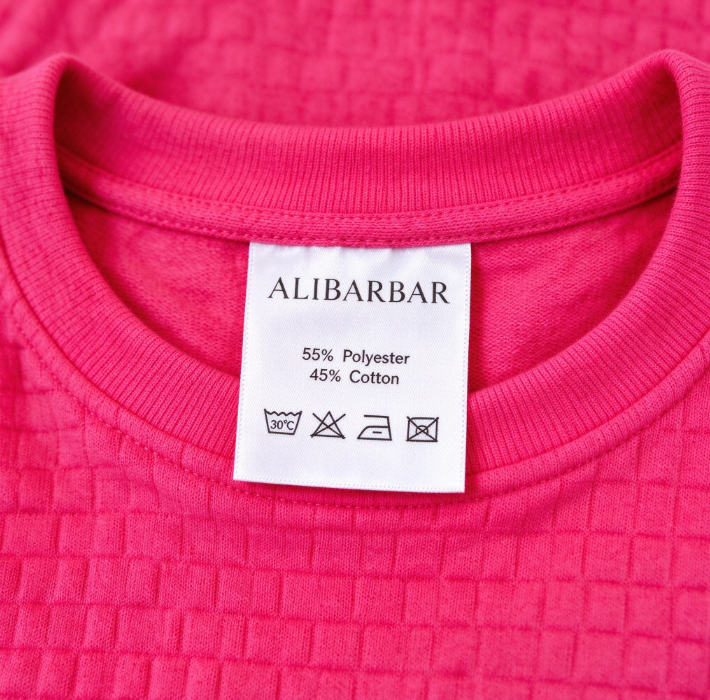 Strawberry Pink Checkered Textured Split Pullover Top and Pants Set