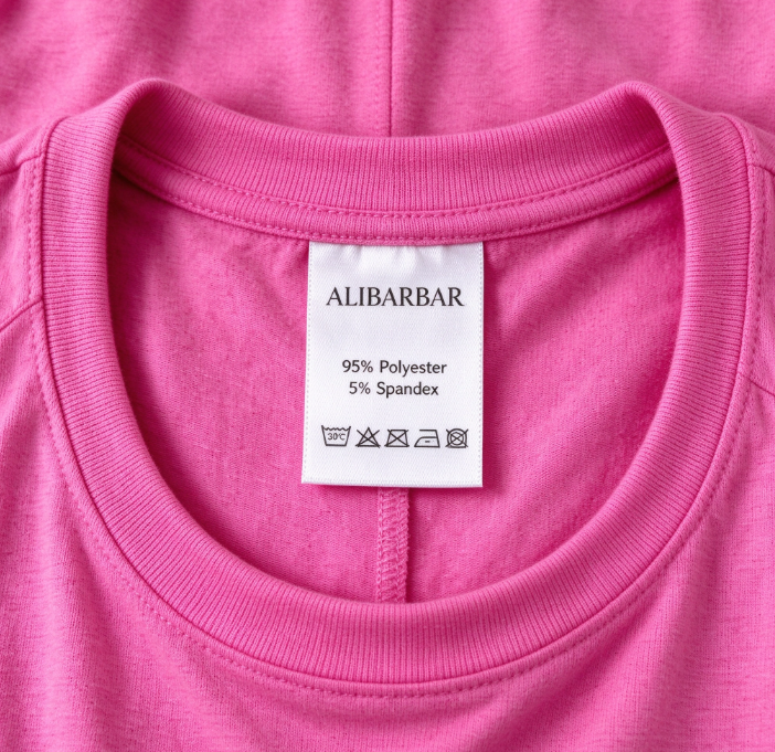 Bright Pink Solid Corded Knit Short Sleeve T Shirt and