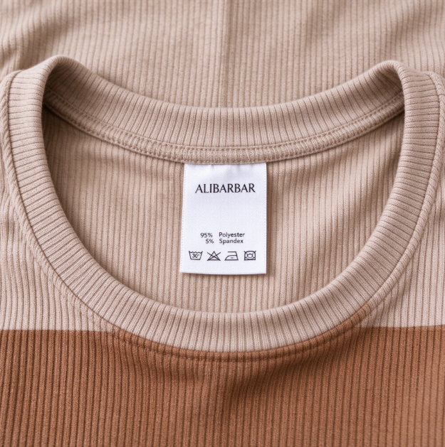 Brown Corded 2pcs Colorblock Pullover and Pants Outfit