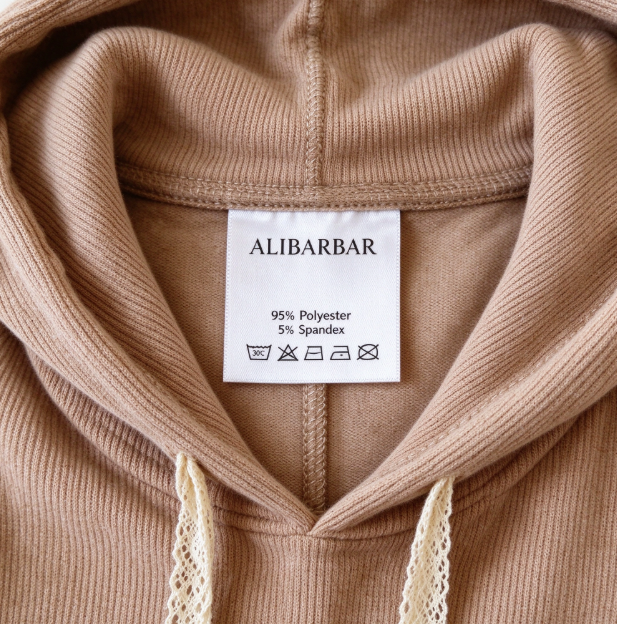 Casual Lace Drawstring Pullover Hoodie and High Waist Pants Corduroy