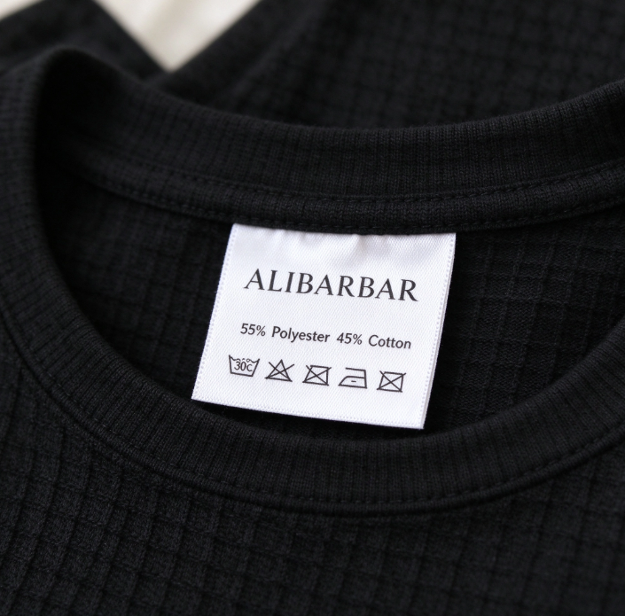 Color black Textured Knit Cap Sleeve T Shirt and Wide