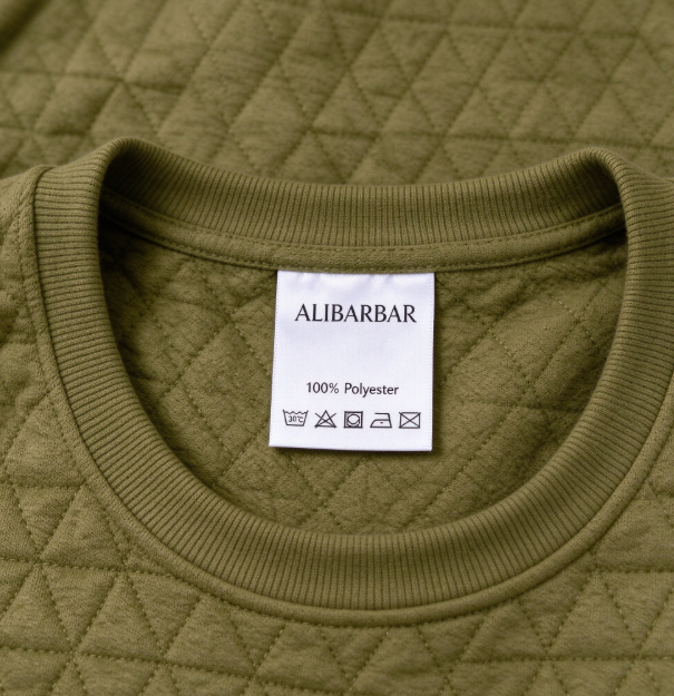 Sage Green Solid Quilted Pullover and Pants Outfit