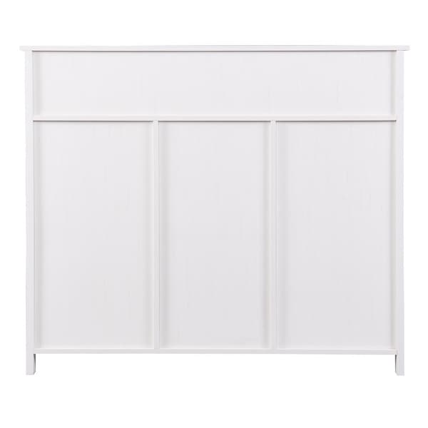 Retro Side Tables with Wine Rack, Drawer and Adjustable Shelves
