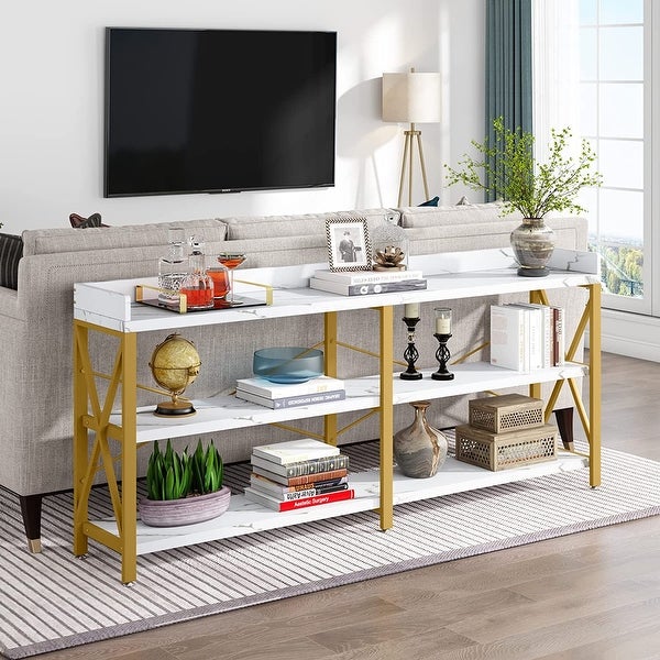 Extra Long Console Table, Narrow Sofa Table Behind Couch