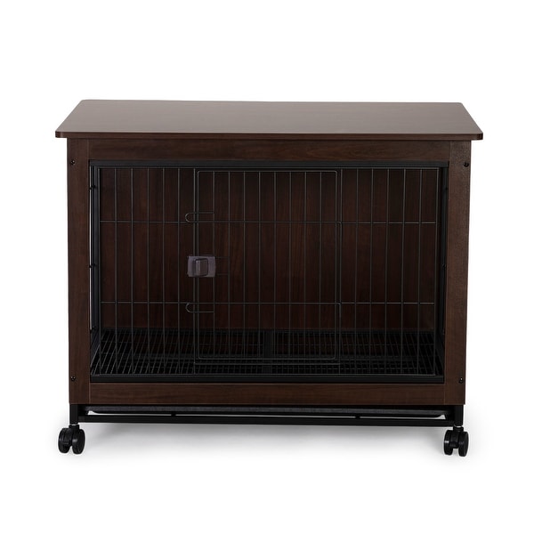 Side Table with Dog Cage Design, Small/ Medium/ Large Sizes to Choose