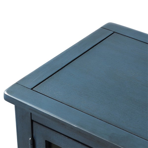 Console Table with Bottom Shelf, Storage Cabinet Living Room