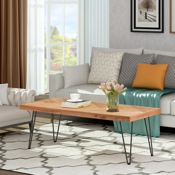 Modern Coffee Table, Easy Assembly Tea Table for Living Room