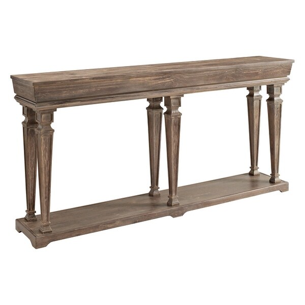 Benjamin Long Console Table, Weathered Driftwood