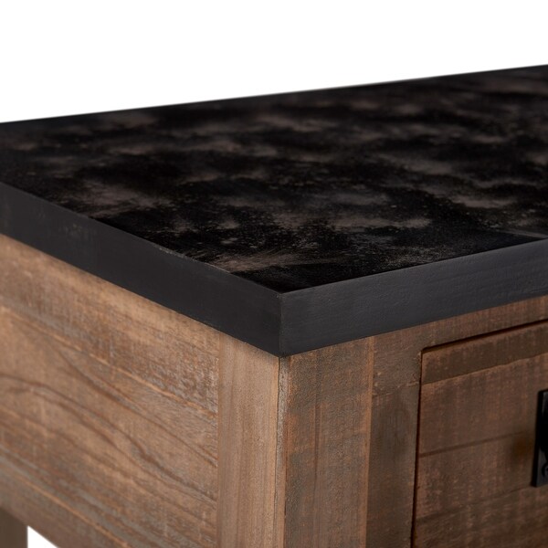 ClickDecor Eugene Wooden Console Table with 2 Drawers, Modern Farmhouse Living Room Furniture Accent