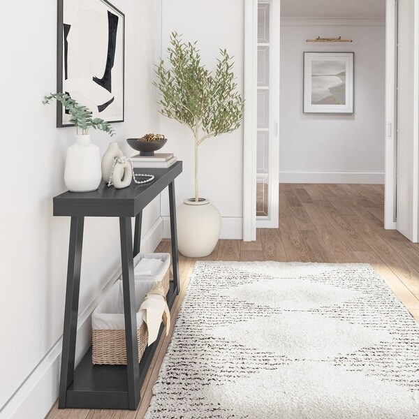 Plank and Beam Classic Console Table with Shelf - 46 inches - 46