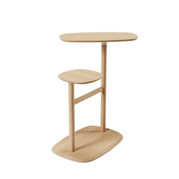 Umbra Swivo Side Table, Natural Wood