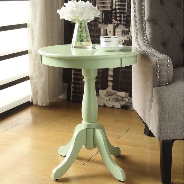 Modern Style Wooden Round Side Table, End Table