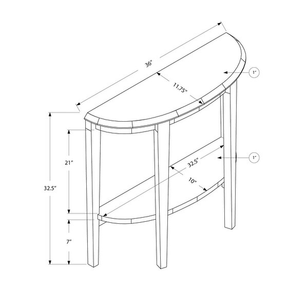 Accent Table, Console, Entryway, Narrow, Sofa, Living Room, Bedroom, Laminate, Transitional - 36