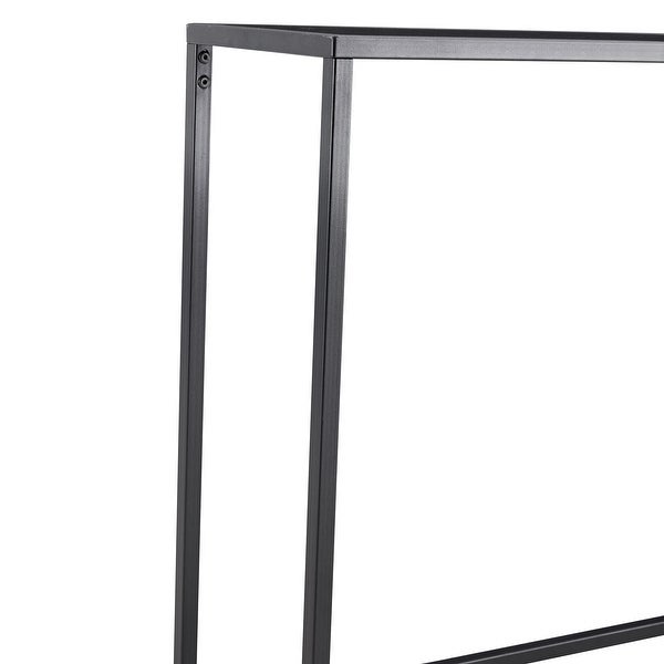 Metal Console Talbe Sideboard Cabinet Minimalist Porch Table Sofa Table Side Table, Black