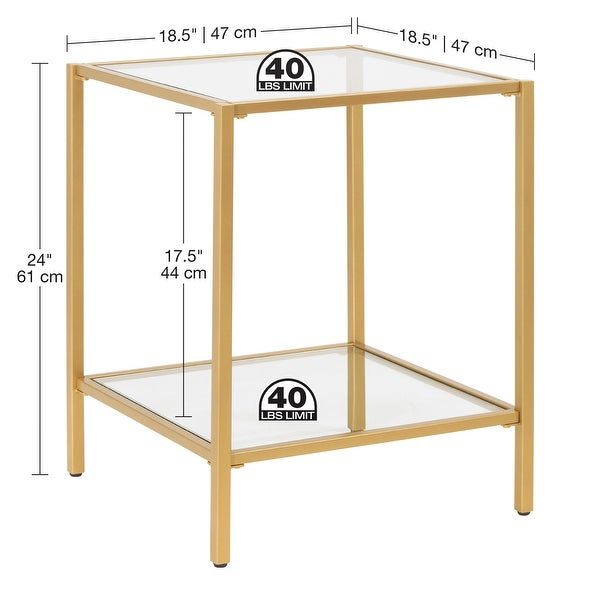 Carbon Loft Heimlich Square End Table