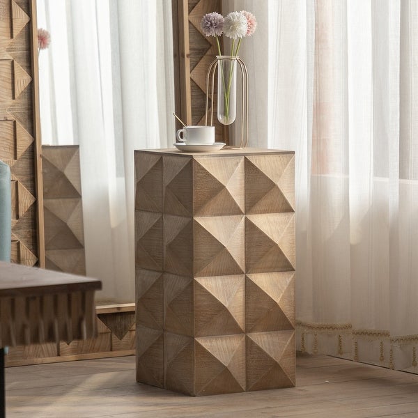 Embossed Pattern Design Retro Furniture Coffee Table
