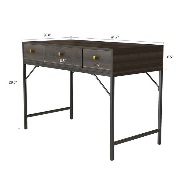 42 Inch Accent Sofa Table, Industrial Console Table