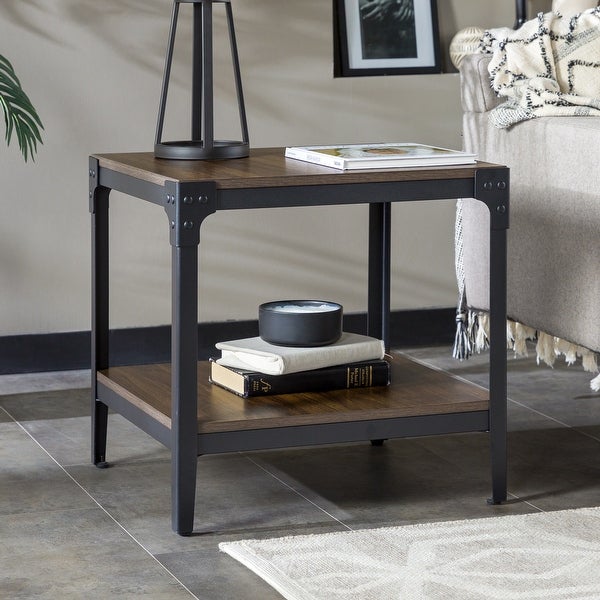 Middlebrook Witten Angle Iron Side Tables, Set of 2