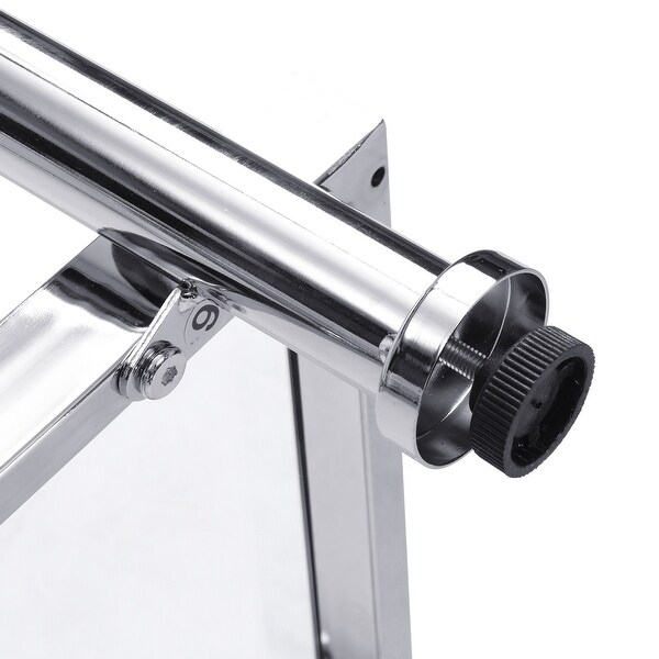 Acrylic Glass Side Table,Chrome Sofa Table, Console Table for Living Roomand Bedroom