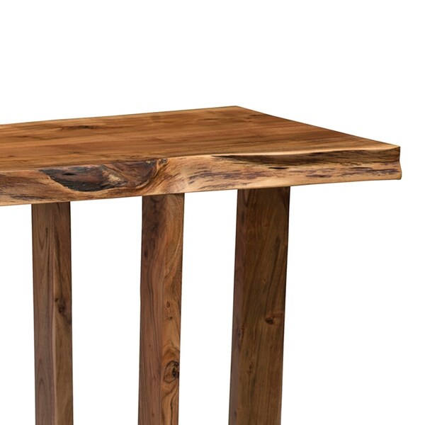 Berkshire Natural Live Edge Wood Media Console Table, Natural