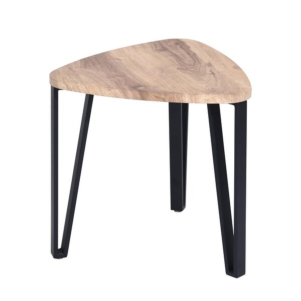 Nesting Coffee Tables,Stacking Side Tables with Metal Frame,Set of 3