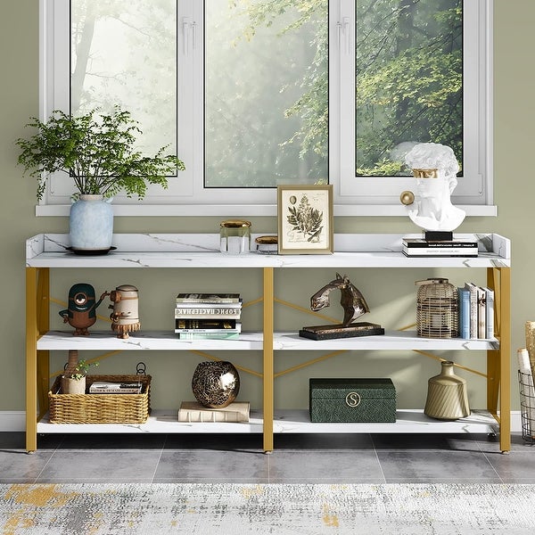 Extra Long Console Table, Narrow Sofa Table Behind Couch
